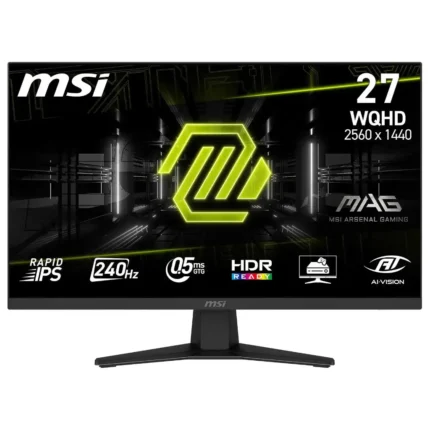 Monitor MSI MAG 274QF X24 27" QHD 240Hz IPS FreeSync HDMI,DisplayPort Negro